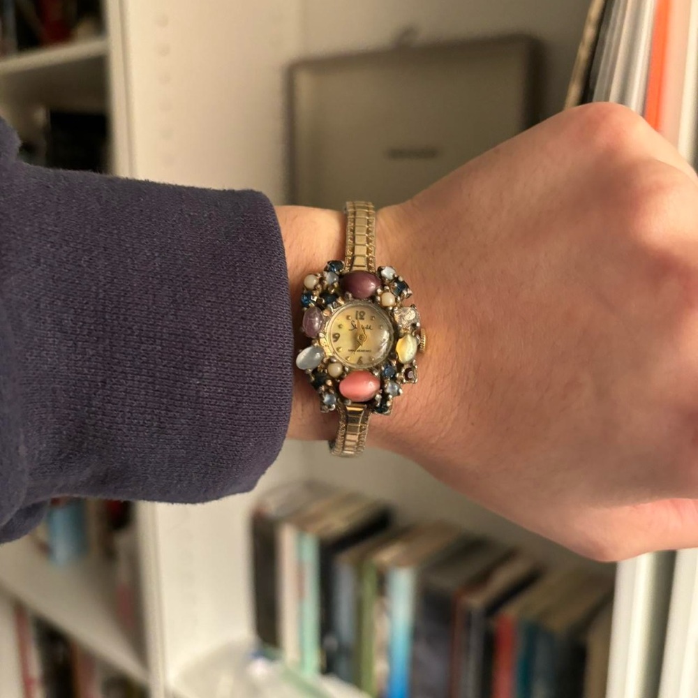 Gold and Multicolor Women's Sheffield Watch